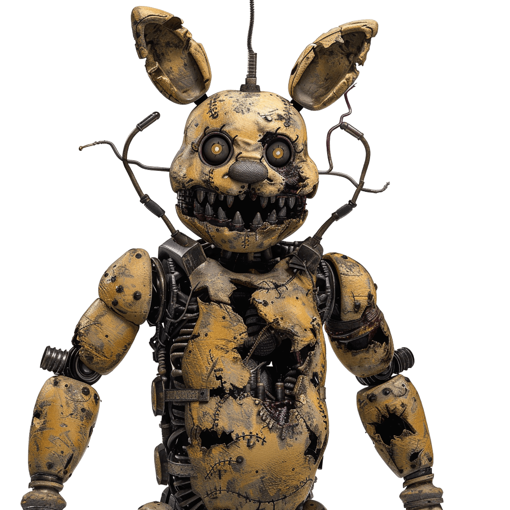 springtrap Horror Animatronic Character Art | Download High-Quality Transparent PNG Image