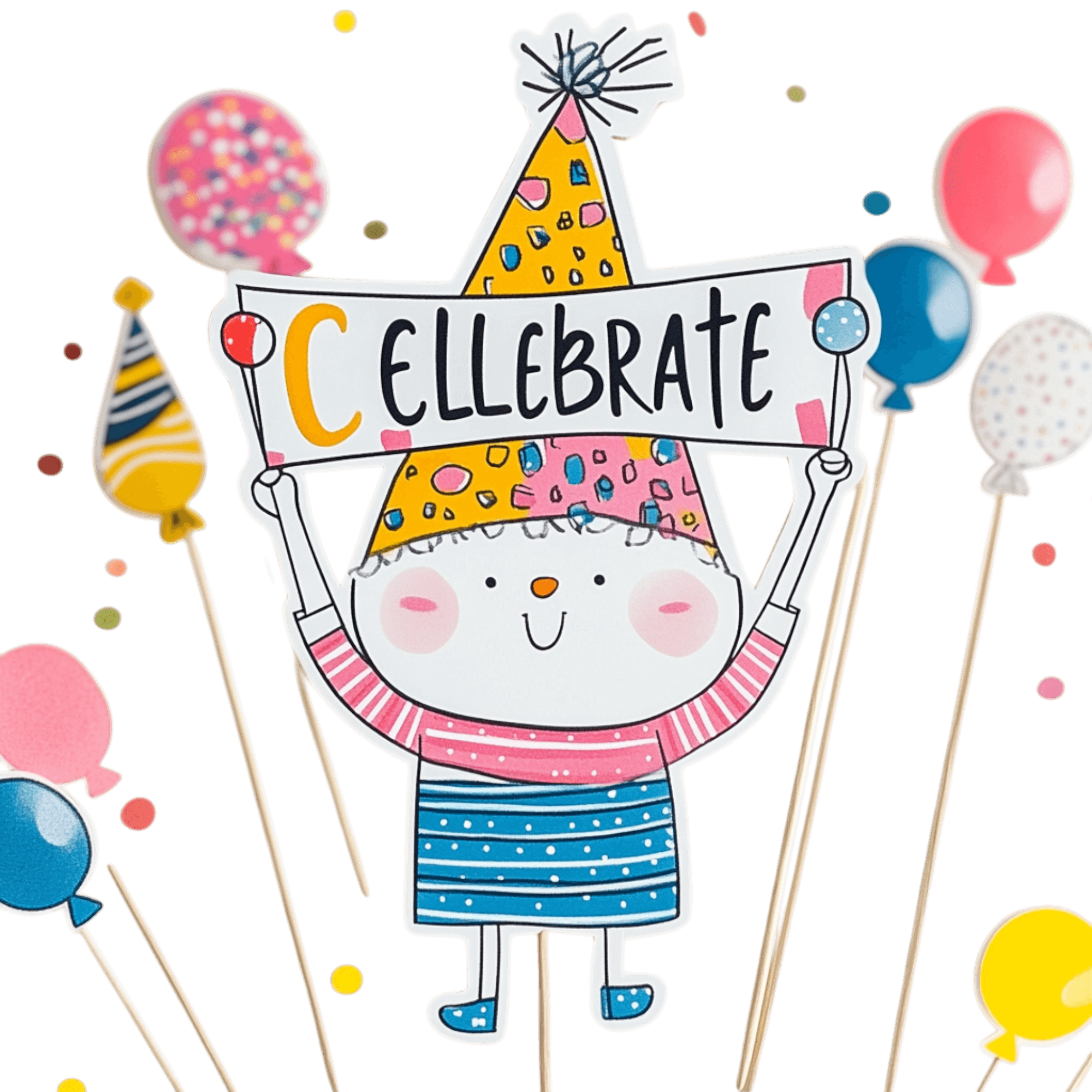 topo de bolo flork png | Download High-Quality Transparent PNG Image