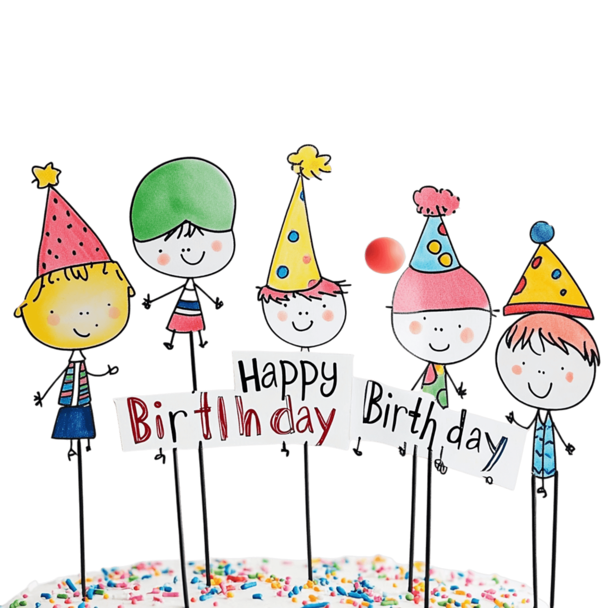 Topo de Bolo Flork Transparente | Download High-Quality Transparent PNG Image