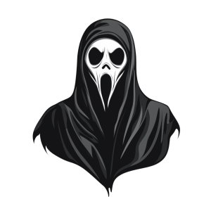 ghost face mask Iconic Horror Character for Halloween | Download High-Quality Transparent PNG Image