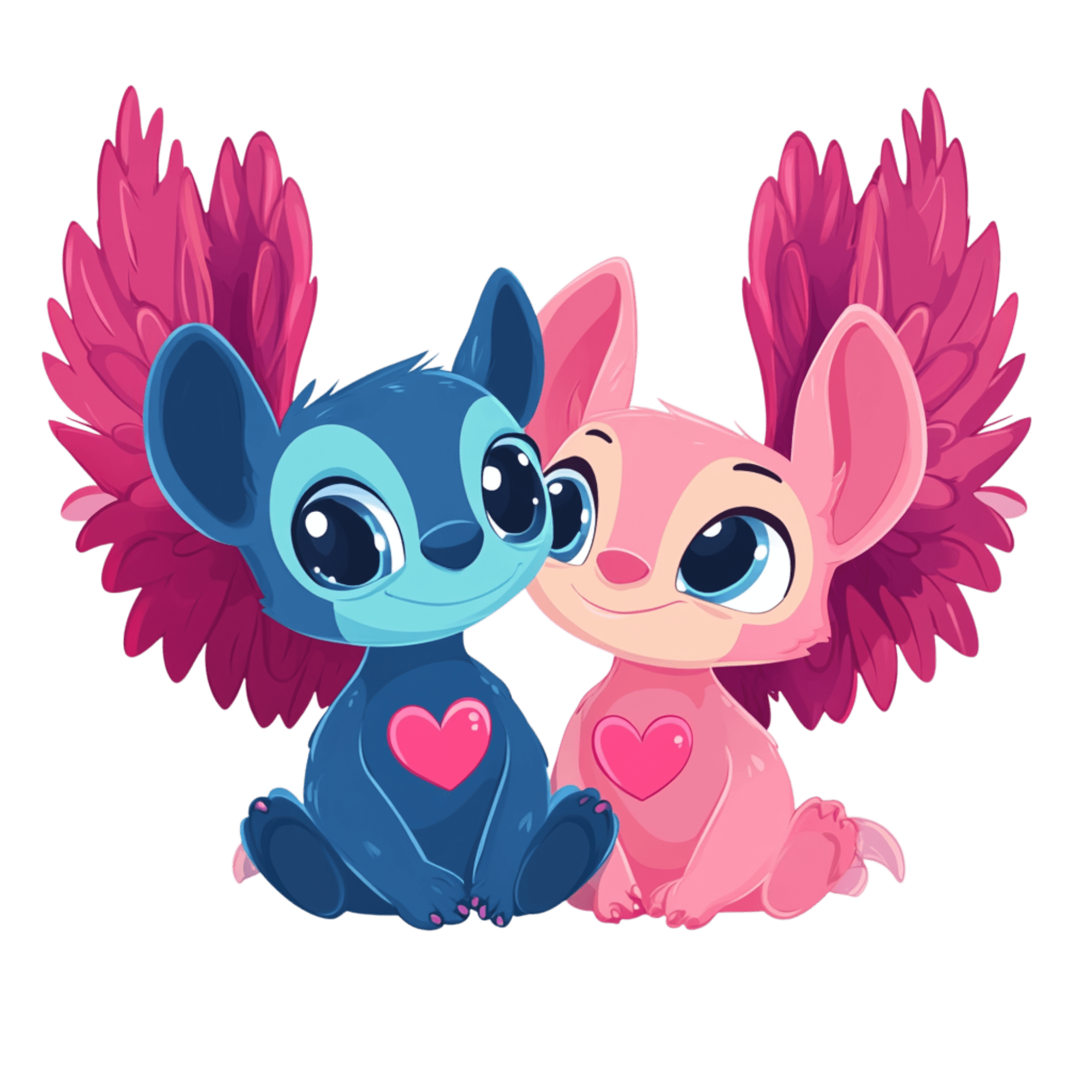 stitch e angel png Sweet Couple Vibes | Download High-Quality Transparent PNG Image