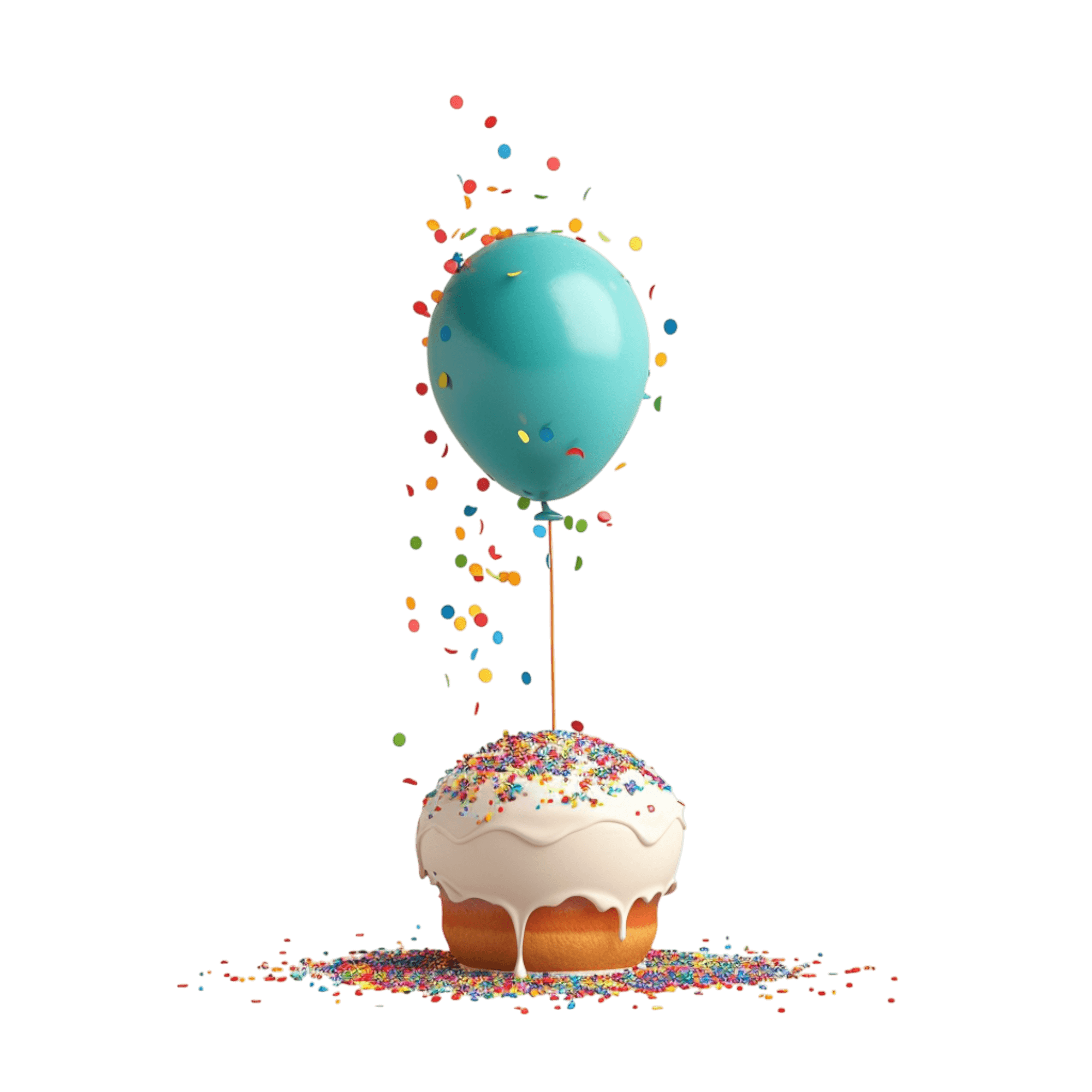 happy birthday illustration perfect for cards and decorations | Download High-Quality Transparent PNG Image