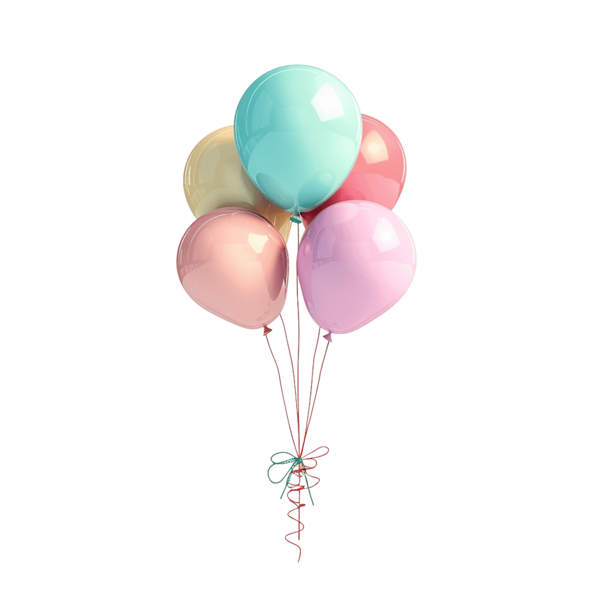 happy birthday balloon art for digital and print projects | Download High-Quality Transparent PNG Image