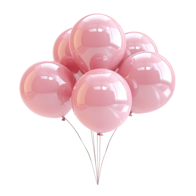 ballon - Rose png