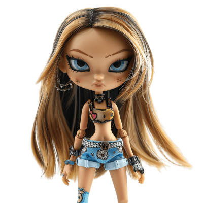 bratz doll with open hair | Download High-Quality Transparent PNG Image