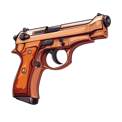 cartoon gun - Rose png