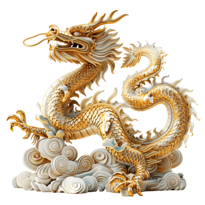 chinese dragon art png - Rose png