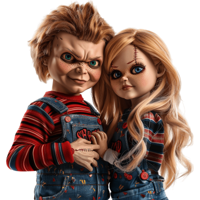 chucky and tiffany dolls for Creepy and Collectible festives | Download High-Quality Transparent PNG Image