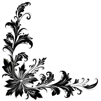 corner design png - Rose png