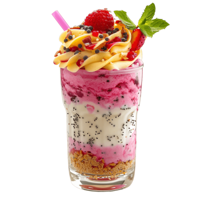 falooda ice cream dessert for a cool treat | Download High-Quality Transparent PNG Image