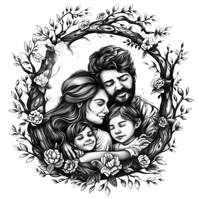 family tattoo ideas to Celebrate Love and Connection | Download High-Quality Transparent PNG Image