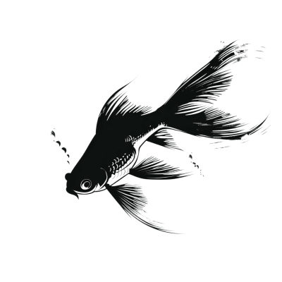 fish silhouette - Rose png