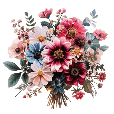 flower bouquet png - Rose png