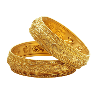 gold bangles design illustration perfect for fashion and wedding themes | Download High-Quality Transparent PNG Image