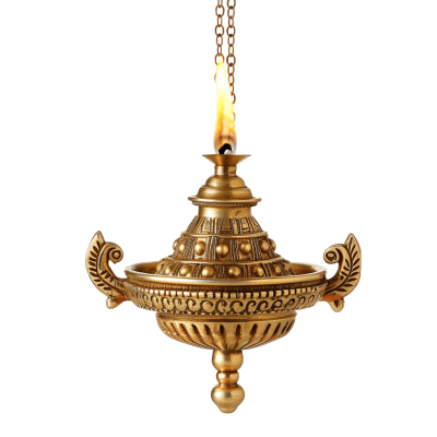 hanging deepam png - Rose png