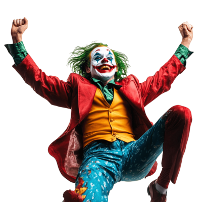 joker png with transparent background for comic and villain-themed designs | Download High-Quality Transparent PNG Image
