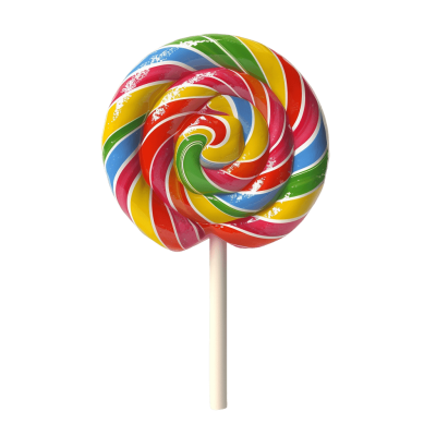 lollipop in colorful sweet tastes, free png download - Rose png