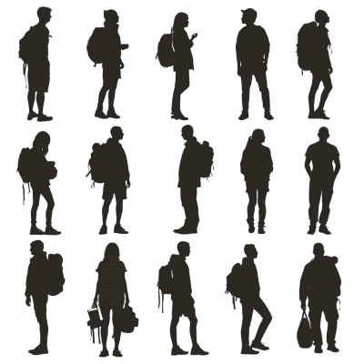 people silhouette png - Rose png