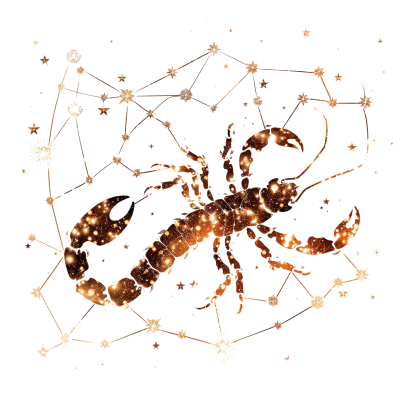 scorpio constellation tattoo design, zodiac ink, astrology-inspired body art | Download High-Quality Transparent PNG Image