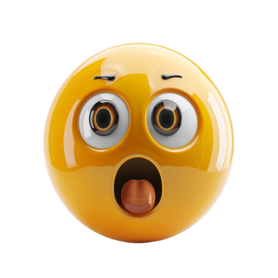 shocked emoji in yellow color icon | Download High-Quality Transparent PNG Image