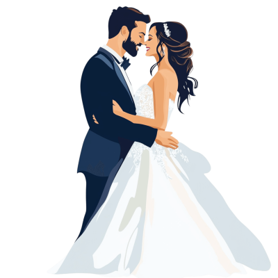 Wedding couple png bride and groom | Download High-Quality PNG Image