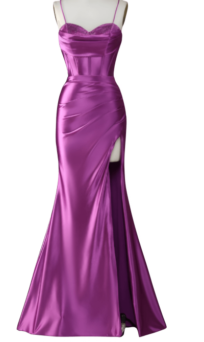 dark purple prom dress - Rose png