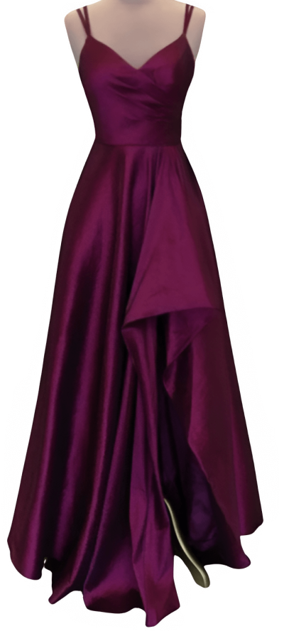 dark purple prom dress - Rose png