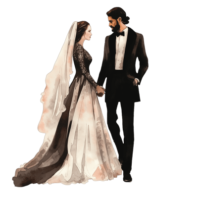 Wedding couple png - Rose png