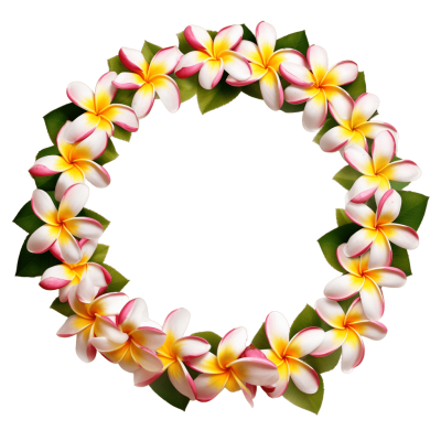 Hawaii garland png - Rose png
