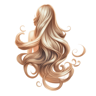 Hair png - Rose png