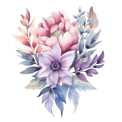 Watercolor flower png - Rose png