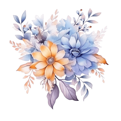 Watercolor flower png - Rose png
