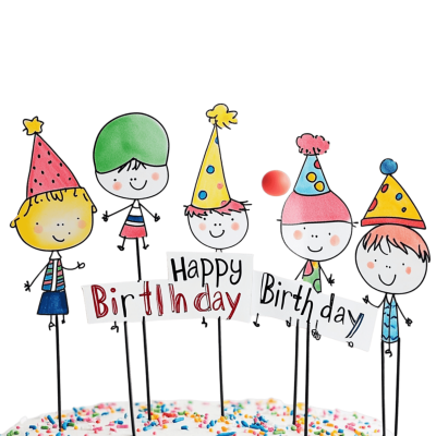 Topo de Bolo Flork Transparente | Download High-Quality Transparent PNG Image